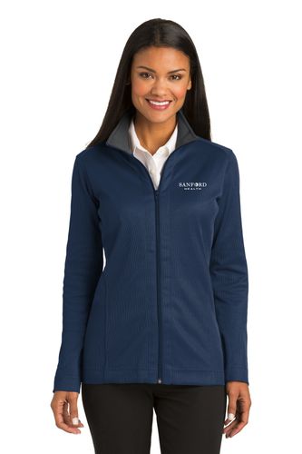 Port Authority Vertical Ladies Texture Full-Zip Jacket image thumbnail