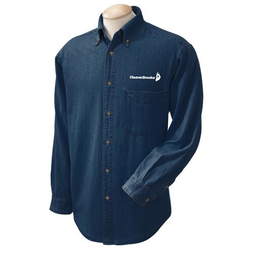 Men's Long Sleeve Denim Shirt  image thumbnail