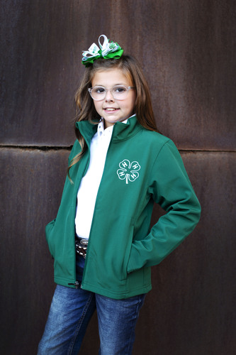 Youth 4-H Soft Shell Green Jacket • S-XL image thumbnail