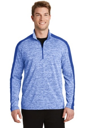 Sport-Tek PosiCharge Electric Heather Colorblock 1/4-Zip Pullover image thumbnail