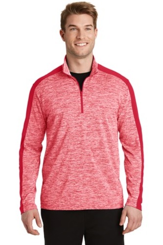 Sport-Tek PosiCharge Electric Heather Colorblock 1/4-Zip Pullover image thumbnail