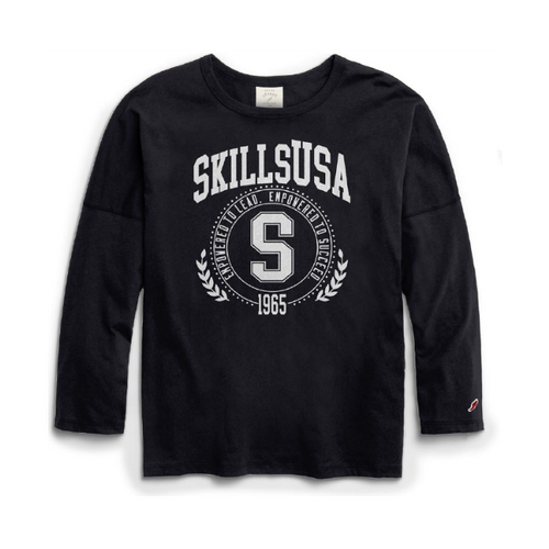 Women's Oversized Collegiate Long Sleeve Tee image thumbnail