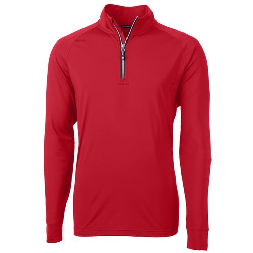 Cutter & Buck Adapt Eco Knit Stretch Recycled Mens Quarter Zip Pullover image thumbnail