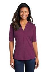 Image of Port Authority Ladies Stretch Heather Open Neck Top LK583