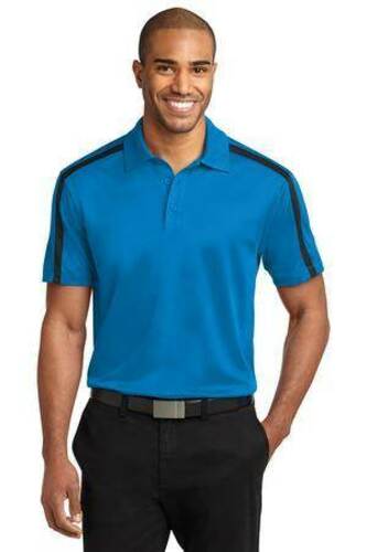 Port Authority Silk Touch Performance Colorblock Stripe Polo. K547 image thumbnail