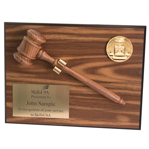 Retiring Officer Plaque & Gavel image thumbnail