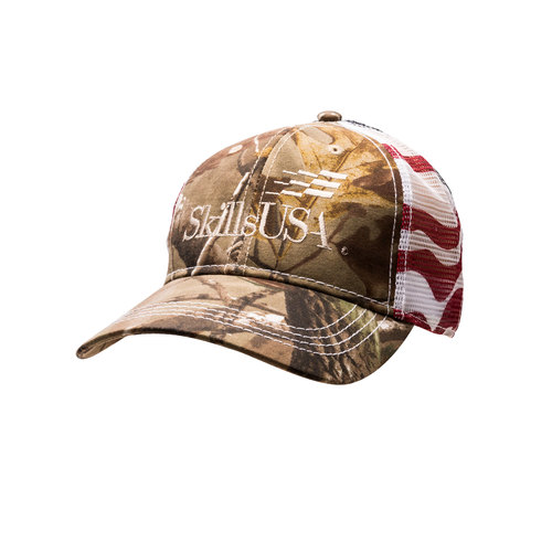 Camouflage Flag Mesh Back Cap image thumbnail