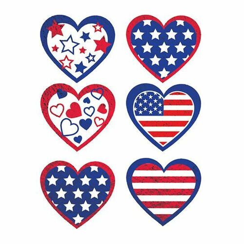 Patriotic Metallic Temporary Tattoos image thumbnail