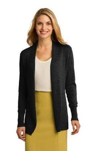 Port Authority Ladies Open Front Cardigan Sweater. LSW289 image thumbnail