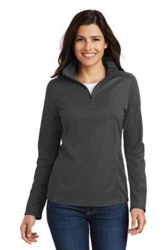 Port Authority Ladies Pinpoint Mesh 1/2-Zip. L806 image thumbnail