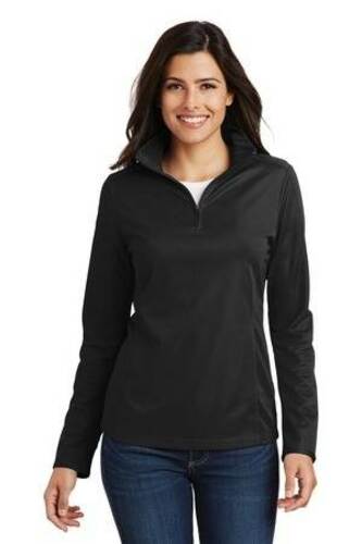 Port Authority Ladies Pinpoint Mesh 1/2-Zip. L806 image thumbnail