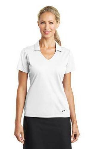 Nike Ladies Dri-FIT Vertical Mesh Polo. 637165 image thumbnail