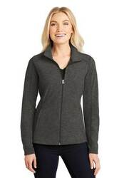 Image of Port Authority Ladies Heather Microfleece Full-Zip Jacket. L235