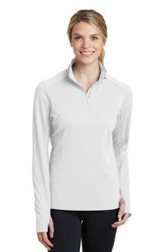 Sport-Tek Ladies Sport-Wick Textured 1/4-Zip Pullover. LST860 image thumbnail