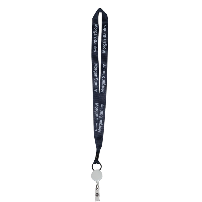 Morgan Stanley Lanyard with Retractable Zip Cord - Navy primary image