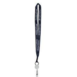 Image of Morgan Stanley Lanyard with Retractable Zip Cord - Navy