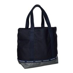 Image of Open Top Boat Bag - Navy/Gray