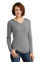 Image of District Women's Perfect Tri Long Sleeve Hoodie. DM139L