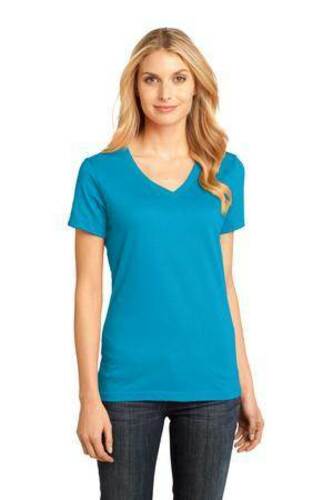 District - Women's Perfect Weight V-Neck Tee. DM1170L image thumbnail