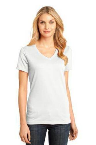District - Women's Perfect Weight V-Neck Tee. DM1170L image thumbnail