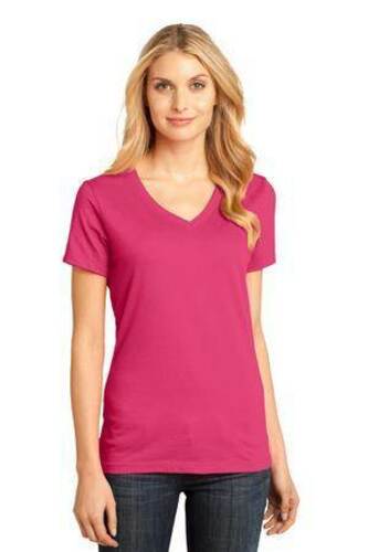District - Women's Perfect Weight V-Neck Tee. DM1170L image thumbnail