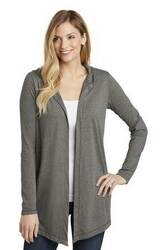 Image of District Women's Perfect Tri Hooded Cardigan. DT156