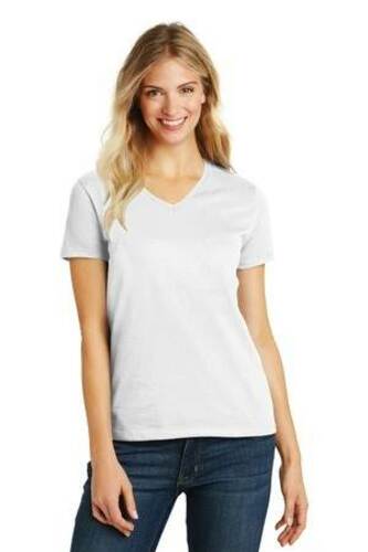 District Women's Perfect Blend V-Neck Tee. DM1190L image thumbnail