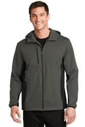 Image of Port Authority Active Hooded Soft Shell Jacket. J719