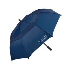 Image of Blue Vented Golf Umbrella (Customized)