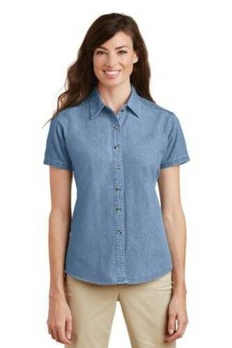 Port & Company - Ladies Short Sleeve Value Denim Shirt. LSP11 image thumbnail