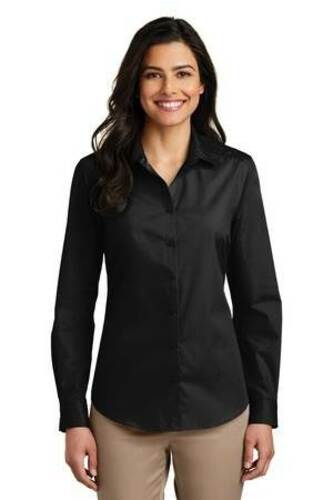 Port Authority Ladies Long Sleeve Carefree Poplin Shirt. LW100 image thumbnail