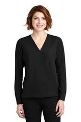 Image of Port Authority Ladies Wrap Blouse. LW702