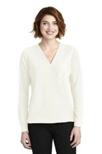 Port Authority Ladies Wrap Blouse. LW702 image thumbnail