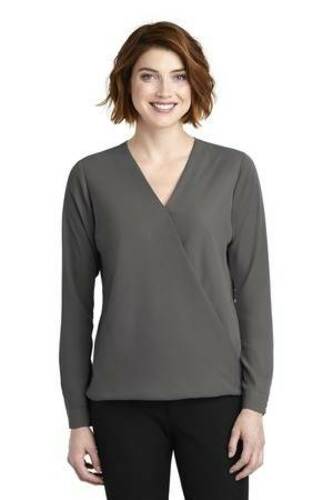 Port Authority Ladies Wrap Blouse. LW702 image thumbnail
