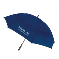 Image of Vented Golf Umbrella - Navy (PWM logo)