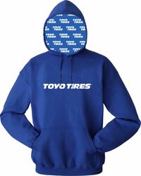 Image of Pullover Hoodie w/ Toyo Tires Lining - Royal