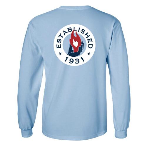 CB Long Sleeve Est. 1931 T-Shirt - Light Blue image thumbnail