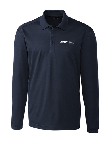 MEN'S LONG SLEEVE CLIQUE SPIN POLO image thumbnail