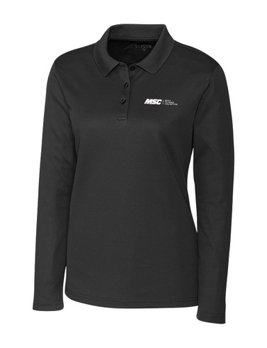 LADIES LONG SLEEVE CLIQUE SPIN POLO image thumbnail