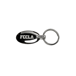 Image of Rhinestone Oval Keychain