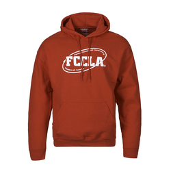 Image of Red Pullover Hooded Sweatshirt