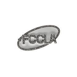 Image of Crystal Rhinestone Logo Lapel Pin