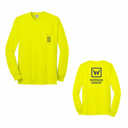 Image of Wirtgen High Viz Long Sleeve Pocket Tee