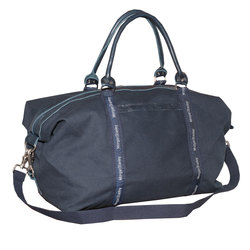 Image of Saddle Bag - Navy Canvas with Navy Webbing