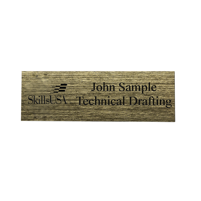 Name Badge with SkillsUSA Logo primary image