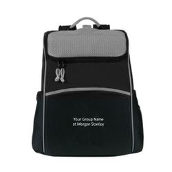 Image of PEVA-Lined Backpack Cooler - Black/Gray (Customized)