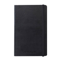 Image of Moleskine Large Ruled Journal - Black  (JPM logo)