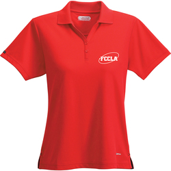 Image of Women's Red Performance Polo