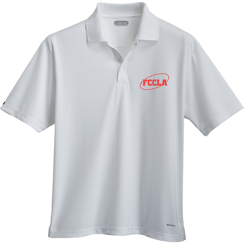 Men's White Performance Polo image thumbnail