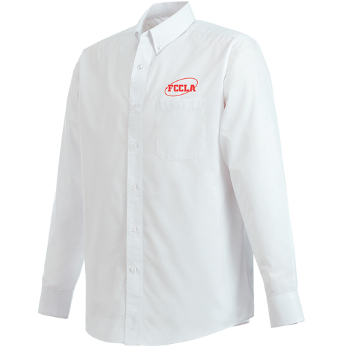 Easy Care Men's White Dress Shirt image thumbnail